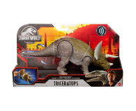 Mattel Jurassic World Triceratops z dźwiękiem - 564657 - zdjęcie 3