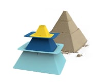 Quut Zestaw 3 foremek do piasku Piramida Pira - 577231 - zdjęcie 1