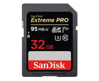 SanDisk 32GB SDHC Extreme Pro zapis 90MB/s odczyt 95MB/s 
