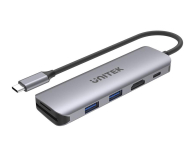 Unitek HUB USB-C - 2x USB 3.1, HDMI, SD, PD 100W - 587878 - zdjęcie 1