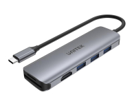Unitek HUB USB-C - 3x USB 3.1, SD, HDMI
