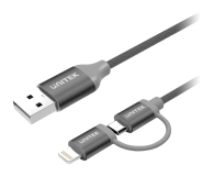 Unitek Kabel Lightning - USB/microUSB (MFI) 1m - 590769 - zdjęcie 1
