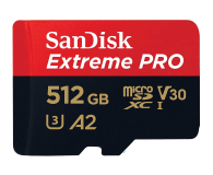 SanDisk 512GB microSDXC Extreme PRO 170MB/s A2 C10 V30 - 593210 - zdjęcie 1