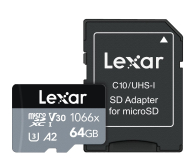 Lexar 64GB microSDXC High-Performance 1066x A2 V30 U3 - 603817 - zdjęcie 1