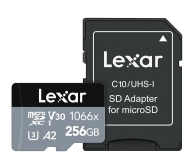 Lexar 256GB microSDXC High-Performance 1066x A2 V30 U3 - 603821 - zdjęcie 1