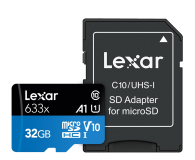Lexar 32GB microSDHC High-Performance 633x UHS-I A1 V10 - 603803 - zdjęcie 1