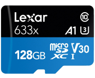 Lexar 128GB microSDXC High-Performance 633x UHS-I A1 V30 - 603805 - zdjęcie 2