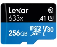 Lexar 256GB microSDXC High-Performance 633x UHS-I A1 V30 - 603806 - zdjęcie 2