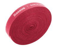Baseus Colourful Circle Velcro Straps 3m (czerwony) - 687757 - zdjęcie 1