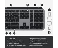 Logitech MX Keys for Mac Space Gray - 590802 - zdjęcie 11