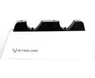 SteelDigi Podwójna ładowarka do padów PS5 AZURE CANOE biała - 698970 - zdjęcie 3