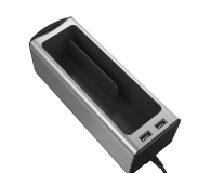 Baseus Organizer Metalowy (2x USB, uchwyt na kubek) - 706238 - zdjęcie 3