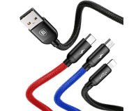 Baseus Three Primary Colors 3-in-1 Cable USB - 691501 - zdjęcie 2