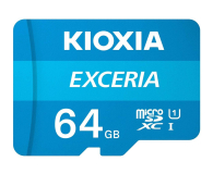 KIOXIA 64GB microSDXC Exceria 100MB/s C10 UHS-I U1 - 636681 - zdjęcie 1