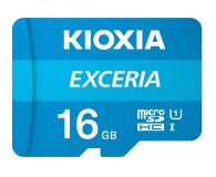 KIOXIA 16GB microSDHC Exceria 100MB/s C10 UHS-I U1 - 636677 - zdjęcie 1