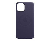 Apple Skórzane etui iPhone 12 mini ciemny fiolet - 648982 - zdjęcie 2