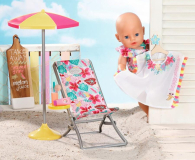 Zapf Creation Baby Born Leżak i Parasol Plażowy - 1018475 - zdjęcie 4