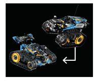 LEGO Technic 42095 Sterowana wyścigówka kaskaderska - 467575 - zdjęcie 4