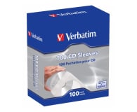 Verbatim Koperta papierowa CD/DVD z okienkiem 100 sztuk - 665438 - zdjęcie 1