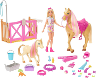 Barbie Koniki Stylizacja i opieka Zestaw Lalka + konie i akcesoria - 1023506 - zdjęcie 4