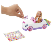 Barbie Chelsea Tęczowy Zestaw autko + lalka - 1023214 - zdjęcie 2