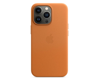 Apple Skórzane etui iPhone 13 Pro złocisty brąz - 681255 - zdjęcie 1