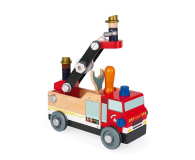 Janod Drewniany wóz strażacki do składania z narzędziami - 1025742 - zdjęcie 2
