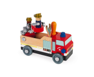 Janod Drewniany wóz strażacki do składania z narzędziami - 1025742 - zdjęcie 3