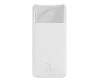 Baseus Bipow 20000mAh, 2xUSB, USB-C, 20W (biały)
