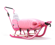 teo&gigi Sanki wielofunkcyjne Smart różowe śpiworek + kółka - 1087099 - zdjęcie 2