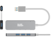 Silver Monkey USB-A 4x USB 3.0 (Silver) - 1055586 - zdjęcie 2