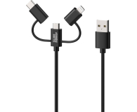 Silver Monkey Kabel 3w1 USB-C, Micro USB, Lightning MFI 1m - 727060 - zdjęcie 2