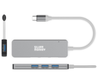 Silver Monkey USB-C 4x USB 3.0 (Silver) - 1055584 - zdjęcie 2