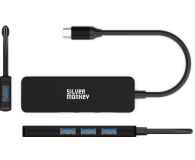 Silver Monkey USB-C 4x USB 3.0 (Black) - 1055585 - zdjęcie 2