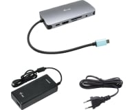 i-tec USB-C Metal Nano Travel Dock HDMI LAN SD PD100W Charger 112W - 1070138 - zdjęcie 6