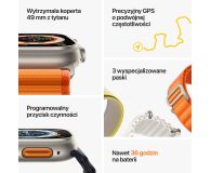 Apple Watch Ultra Titanium/Orange Alpine Loop L LTE - 1071578 - zdjęcie 8