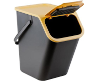Practic BINI czarny pojemnik do segregacji odpadów z żółtą - 1101079 - zdjęcie 3