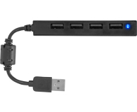 SpeedLink SNAPPY SLIM USB Hub, 4x USB 2.0 czarny - 691095 - zdjęcie 2