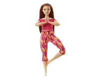 Barbie Made To Move Gimnastyczka Lalka Czerwone Ubranko