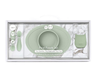 EZPZ Komplet naczyń silikonowych First Foods Set pastelowa zieleń - 1034361 - zdjęcie 6
