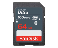 SanDisk 64GB SDXC Ultra Class10 100MB/s UHS-I - 733470 - zdjęcie 1