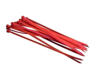 Bitspower Opaski zaciskowe kablowe 20szt UV 12cm czerwone 