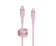 Belkin USB-C - LTG Braided Silicone 2m Pink - 733117 - zdjęcie 2