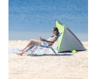 Nils Camp Niebieski składany leżak plażowy + poduszka - 1047674 - zdjęcie 14
