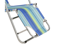 Nils Camp Niebieski składany leżak plażowy + poduszka - 1047674 - zdjęcie 10