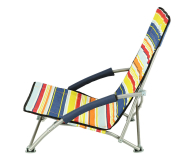 Nils Camp Składane krzesło leżak plażowy niebiesko-czerwony - 1047679 - zdjęcie 3