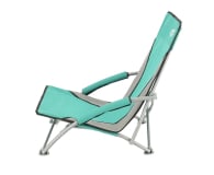 Nils Camp Składane krzesło leżak plażowy zielono szary - 1047676 - zdjęcie 3