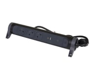 Legrand Przedłużacz ochronny 3X2P+Z+USB AC 1.5M-CZARNY - 1047772 - zdjęcie 1