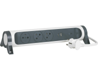 Legrand Przedłużacz ochronny - 3 gniazda, USB, USB-C, 1,5m - 1047768 - zdjęcie 2