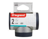 Legrand Rozgałęziacz obrotowy 2X2P+Z+USB AC-ALU - 1047762 - zdjęcie 6